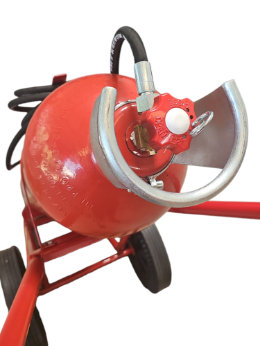 MBS-FIRE (Pii) 50kg Kohlendioxid CO2 Feuerlöscher Fahrbar Löschwagen EN 1866